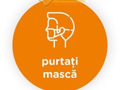 Semn portocaliu purtati masca