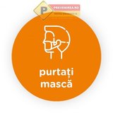 Semn portocaliu purtati masca